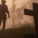 Игрок Red Dead Redemption 2 с низким уровнем чести заполняет здание трупами